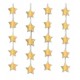 Cortina Colgante Estrellas Metaliz Doradas