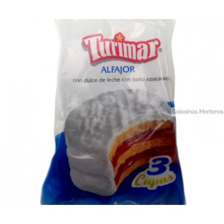 Alfajor Turimar triple blanco 60Gr