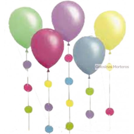 Cortina de globos Pastel