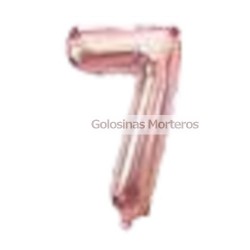 Globo Metaliz 7 rosa gold 80cm