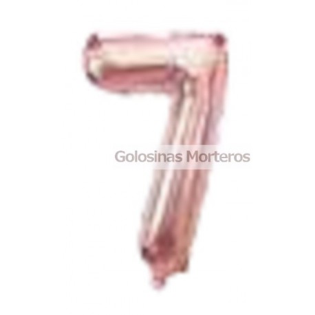 Globo Metaliz 7 rosa gold 80cm