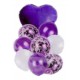 Set globos 9 piezas lila claro