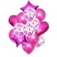 Set globos 14 piezas fucsia