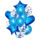 Set globos 14 piezas azul francia