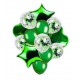 Set globos 14 piezas verde