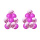 Set globos 20 piezas fucsia