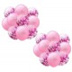 Set globos 20 piezas rosa