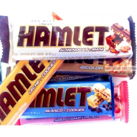 Chocolate Hamlet leche/cookie 45Gr