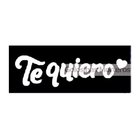 Vinilo p/ globo "Te Quiero" blanco
