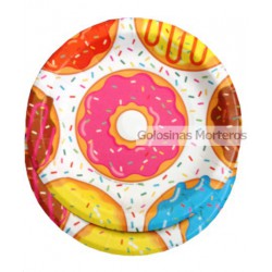 Platos polipapel Donas x6u