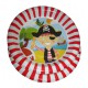 Platos polipapel Pirata x6u