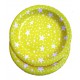 Platos polip amarillo estrellas blancas x6u