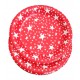 Platos polip rojo estrellas blancas x6u