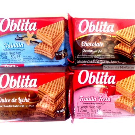 Galletita Oblea Oblita vainilla 50Gr