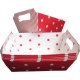 Cesta mult. chica rojo lunares