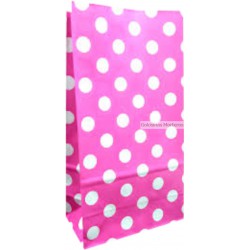 Bolsas Cotill fucsia lun blancos x10u