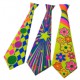 Corbata fluo plastico estampada