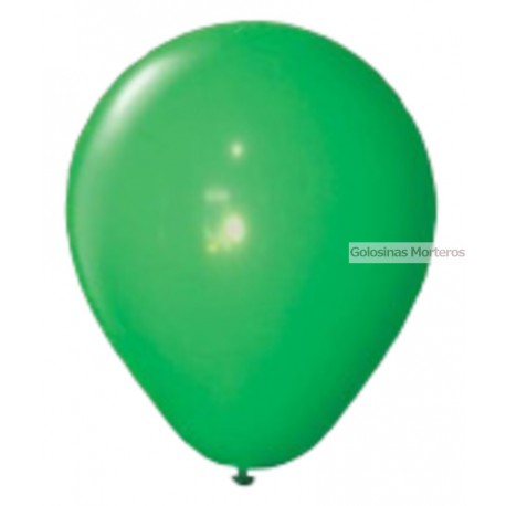 Globos Standar Rainbow 9pulg verde x10u