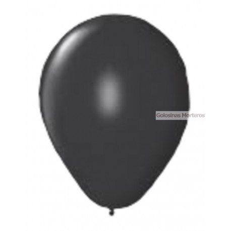 Globos Standar Rainbow 9pulg negro x10u