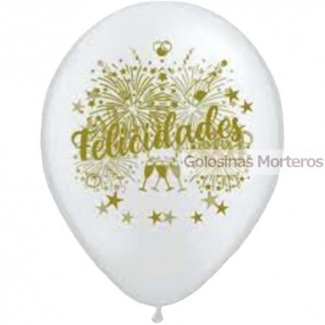 Globo impreso "Felicidades"