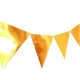 Banderin Triangular Metaliz dorado