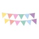 Banderin Triangular colores surtidos Pasteles