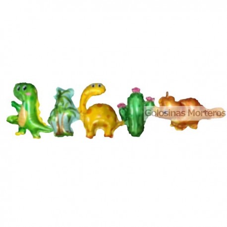 Guirnalda globo metaliz Dinos 1m