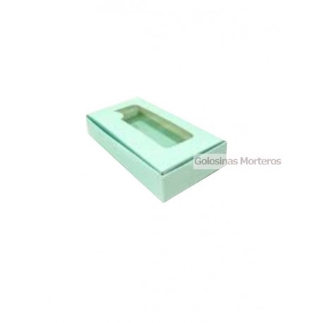 Caja Bombonera 1/2 kilo verde agua