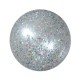 Globo burbuja c/ confeti plateado 45cm