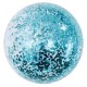 Globo burbuja c/ confeti celeste 45cm