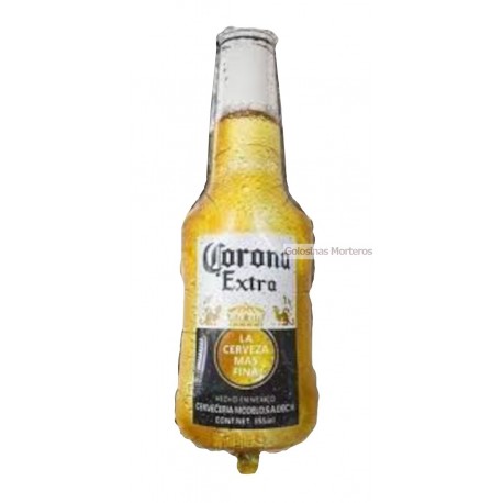 Globo Metaliz botella cerveza Corona 35cm