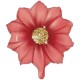 Globo Metaliz Flor rojo 45cm