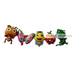 Guirnalda globo metaliz Insectos 1m