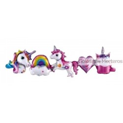 Guirnalda globo metaliz Unicornio 1m