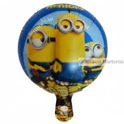 Globo Metaliz Minnions ama/azul 23cm
