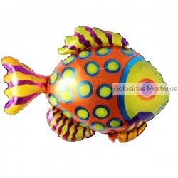 Globo Metaliz Pez manchitas 35cm