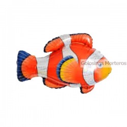 Globo Metaliz Pez rayitas 35cm