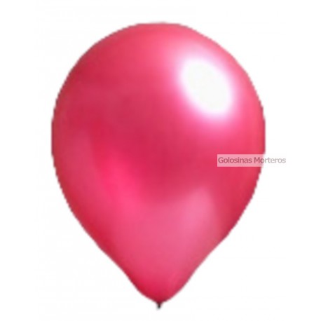 Globos Perlado Rainbow 12pulg fucsia x10u