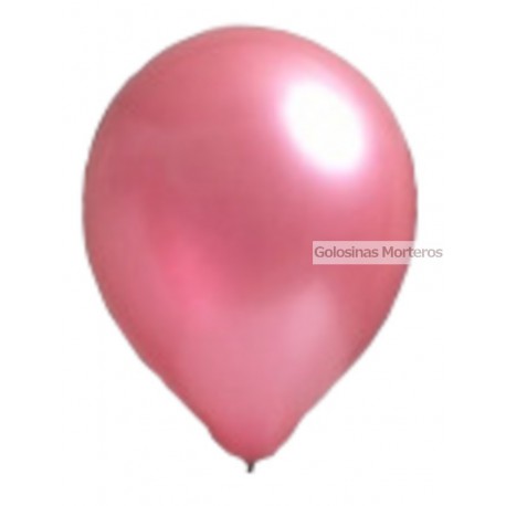 Globos Perlado Rainbow 12pulg rosa x10u