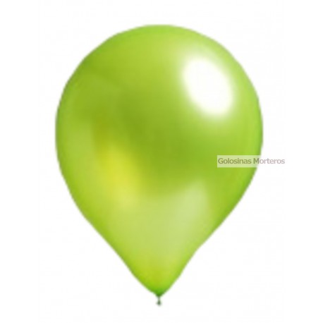 Globos Perlado Rainbow 12pulg verde mzana x10u