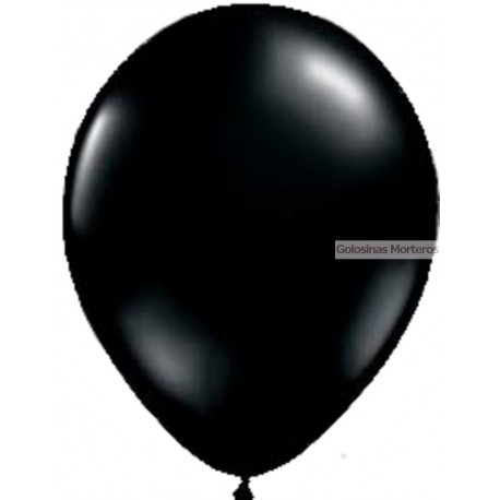 Globos Perlado Rainbow 12pulg negro x10u