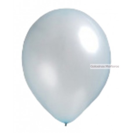 Globos Perlado Rainbow 12pulg plateado x10u