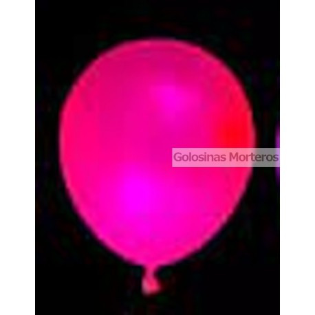 Globos Standar Fluo Rainbow 9pulg fucsia x10u