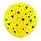 Piñata 24 pulg amarillo con estrellas