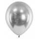 Globos cromados 12 pulg plateado x10u