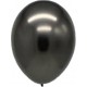 Globos cromados 12 pulg negro x10u