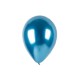 Globos cromados 12 pulg celeste x10u