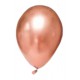 Globos cromados 12 pulg rosa gold x10u