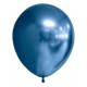 Globos cromados 12 pulg azul x10u