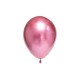 Globos cromados 12 pulg rosa x10u